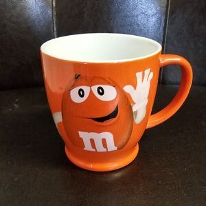 Orange M&M Design Tea Cup Mug